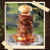 Sanggup? Makan Burger 1 Kg dan Pizza 106 Cm yang Super Ngenyangin!