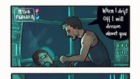 Selain itu Captain Marvel disebut sebagai penolong Iron Man yang sedang terombang-ambing di angkasa. Dok. Ist