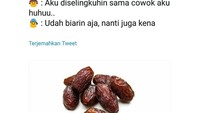 Sabar aja ya kalau diselingkuhin, nanti juga kena korma. Foto: Twitter