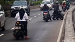 Aksi Nekat Pemotor Hindari Razia