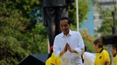Suasana Alumni Universitas Deklarasi Dukung Jokowi-Maruf di Senayan