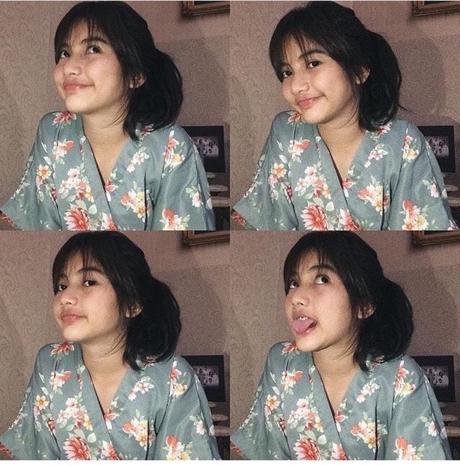 Pelajar kelas dua SMA N 16 Bandung ini pun mengaku kaget saat foto dirinya viral. Meskipun banyak yang mengira ia driver ojek online, Mariah mengungkapkan dirinya merasa bersyukur. Foto: Instagram @mariahstr