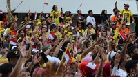 Begini semangat para pendukung Jokowi.