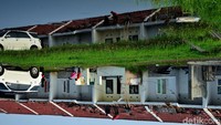 Ada ratusan rumah yang rusak di empat desa di Rancaekek, akibat diterjang puting beliung.