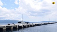 Hasil pembangunan infrastruktur lainnya yang didanai melalui SBSN yakni Dermaga Tawiri di Provinsi Maluku. Foto: Dok. Kementerian PUPR