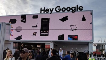 Dari hari awal sampai penutupan begitu banyak pengunjung yang menyambangi booth Google. Foto: Adi Fida Rahman/detikINET