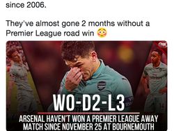 Meme-meme Soal Arsenal Ditumbangkan West Ham