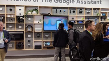 Selain itu dapat melihat perangkat yang dibekali Google Assistant. Foto: Adi Fida Rahman/detikINET