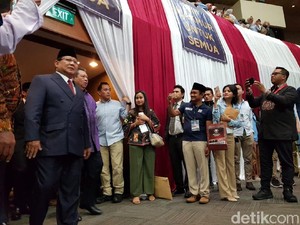 SBY-AHY hingga Amien Rais Tiba di JCC Saksikan Pidato Indonesia Menang