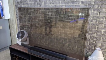 Begini saat televisi ini tidak dinyalakan. Foto: Adi Fida Rahman/detikINET