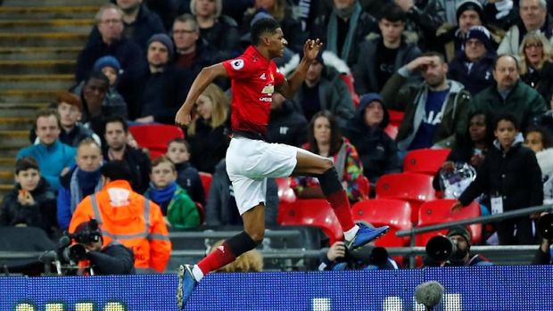 Man United menang di markas Tottenham berkat gol tunggal Marcus Rashford.