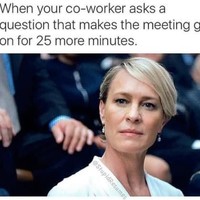 Sudan bosan meeting berjam-jam, saat akhirnya selesai ada teman yang bertanya dan bikin rapat jadi makan waktu lebih panjang. Rasanya... Foto: Instagram