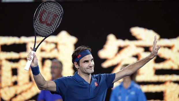 Roger Federer melewati babak pertama Australia Terbuka 2019.