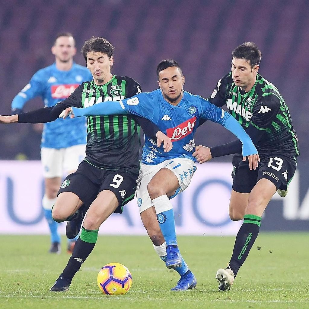 Hasil Coppa Italia: Atasi Sassuolo, Napoli Tantang Milan di Perempatfinal