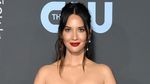 Olivia Munn Bergaun Polka Dot Monochrome
