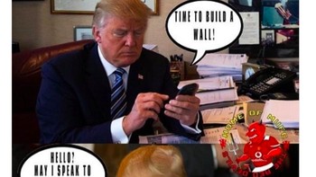 Trump pun menelepon De Gea karena dia ingin membangun tembok. Foto: istimewa