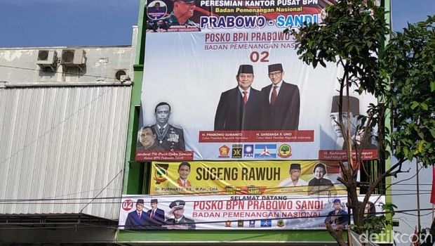 Foto Gatot Nurmantyo di Posko BPN Prabowo-Sandi Akhirnya Dicopot