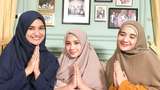 Zaskia dan Shireen Sungkar Pakaikan Hijab ke Nagita Slavina, Ini Hasilnya