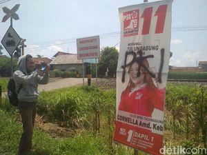 Respons Caleg PSI yang Balihonya Disemprot Cat Tertulis PKI