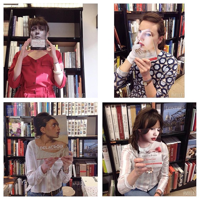 Wanita-wanita ini juga tak ingin kalah. Foto: Instagram @librairie_mollat