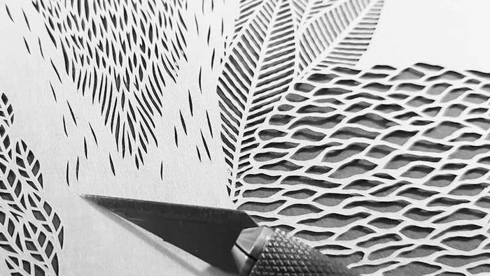 Seni Potong Kertas, Pekerjaan Penuh Detail Bermodal Pisau