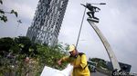 Mulai Tampak Pucat, Flyover Pancoran Dipercantik