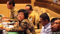 Rapat itu membahas mengenai Rancangan Undang-Undang tentang Konservasi Sumber Daya Alam Hayati dan Ekosistem.