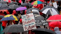 Kepala LAUSD Austin Beutner mengatakan tuntutan para guru akan menelan biaya sekitar US$ 3 miliar dan membuat pihak distrik jatuh bangkrut. Beutner pun berupaya menghubungi kantor gubernur dan kantor wali kota untuk membantu proses mediasi dengan para guru. Pool/Mike Blake/Reuters.