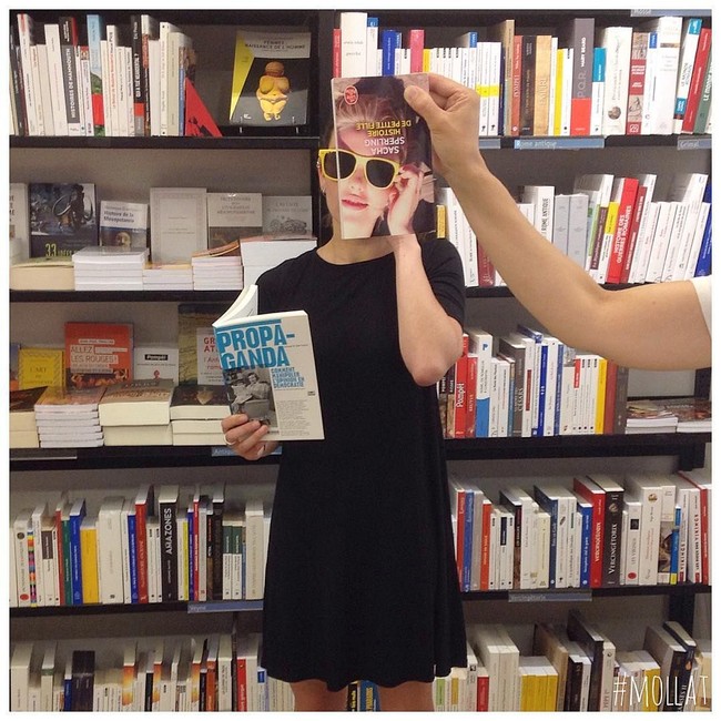 Karena tantangan kreatif tersebut Librairie Mollat punya banyak follower di Instagram. Terakhirnya pengikutnya berjumlah hingga lebih dari 74 ribu. Tergolong cukup besar untuk sebuah toko buku. Foto: Instagram @librairie_mollat