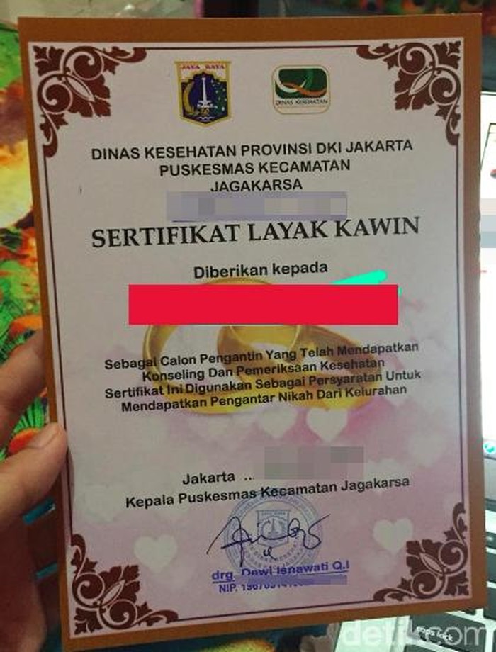 Sertifikat Layak Nikah Puskesmas: Meningkatkan Peluang Pernikahan Bahagia Dengan Kesehatan Yang Optimal Sertifikat Layak Nikah Puskesmas: Meningkatkan Peluang Pernikahan Bahagia Dengan Kesehatan Yang Optimal