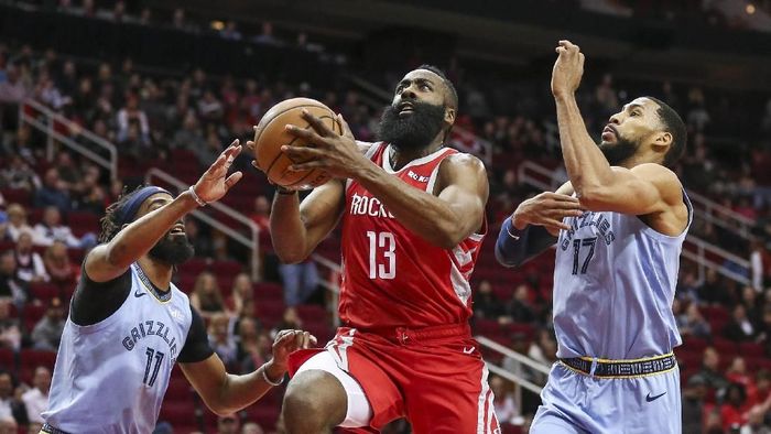 James Harden bikin 57 poin untuk Houston Rockets (Troy Taormina-USA TODAY Sports) James Harden bikin 57 poin untuk Houston Rockets (Troy Taormina-USA TODAY Sports)