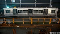 Penampakan struktur carbody yang sudah lengkap.