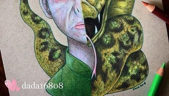 Voldemort & Nagini. (Foto: Instagram/dada16808)