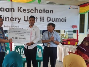 Atasi Banjir, Pertamina Normalisasi Parit di Tanjung Palas Dumai Timur