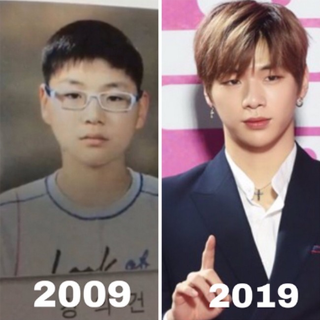 Berikutnya ada Kang Daniel yang dulu masih terlihat culun dan belum kenal gaya busana stylish yang mahal. Foto: Twitter