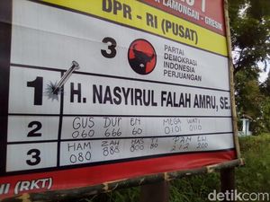 Banner dan Baliho Caleg di Lamongan Jadi Sasaran Perusakan