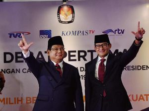 Tak Dampingi Sandiaga, Prabowo Nonton Debat Cawapres dari Rumah