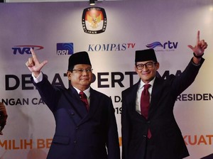 Tak Dampingi Sandiaga, Prabowo Nonton Debat Cawapres dari Rumah