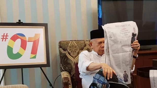 Rileks Jelang Debat, Ma'ruf Amin Bermain dengan Cucu