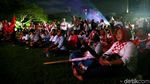 Begini Suasana Nobar Capres di Lapangan Bidakara