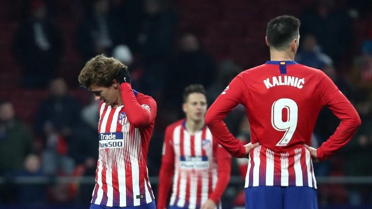 Atletico Madrid tersingkir di Copa del Rey. (Foto: Sergio Perez/Reuters)