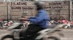 Jorok! Tumpukan Sampah di Depan Tulisan Dilarang Buang Sampah