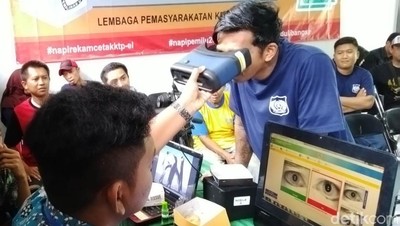 Napi Lapas Ciamis Rekam e-KTP