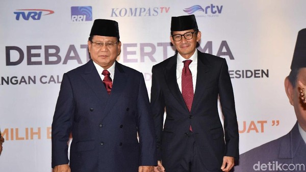 Adu Gaya Jokowi-Maruf dan Prabowo-Sandi di Debat Perdana Capres 2019