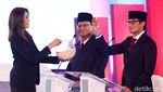 Pesona Ira Koesno Kawal Debat Capres Perdana