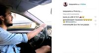 Tony Castro menyetir BMW (Instagram/@tonycastro.u)
