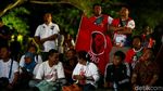 Begini Suasana Nobar Capres di Lapangan Bidakara