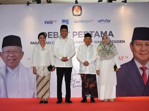 Jokowi-Maruf Amin Tiba di Lokasi Debat Capres
