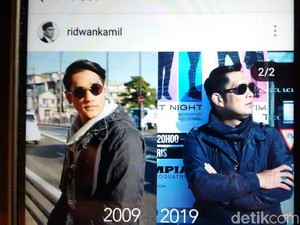 Ramaikan 10 Years Challenge, Ridwan Kamil Malah Pajang Wajah Afgan