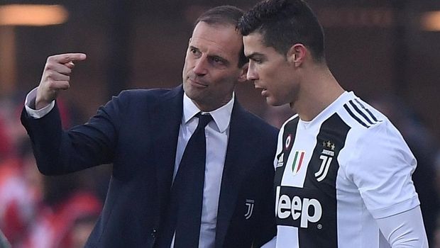 Cristiano Ronaldo disebut sempat kesal karena Massimiliano Allegri dinilainya keliru dalam menerapkan strategi. (